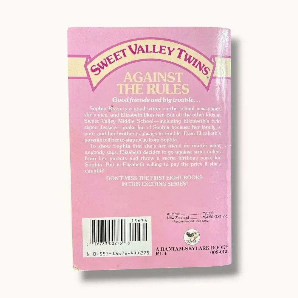Sweet Valley Twins elizabeth wakefield